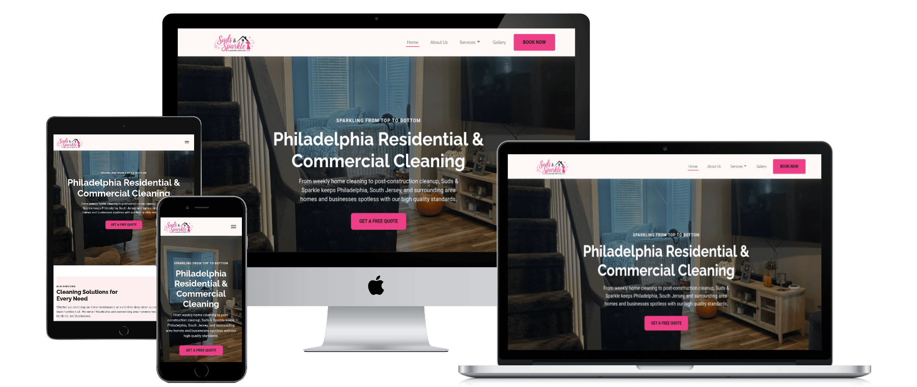Cleaning business website