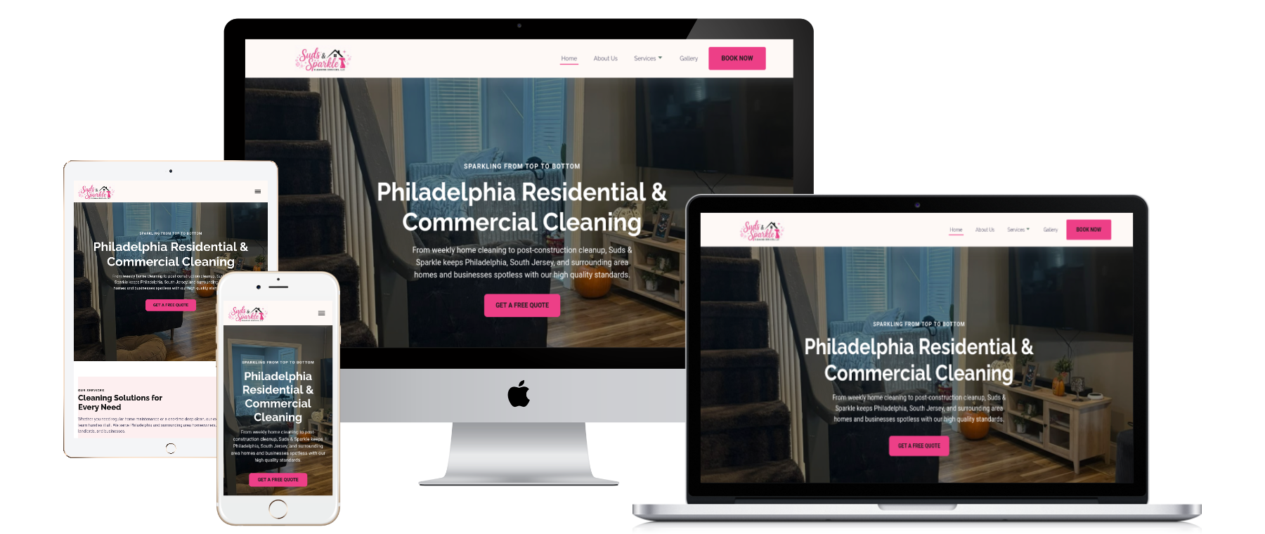 Cleaning business website